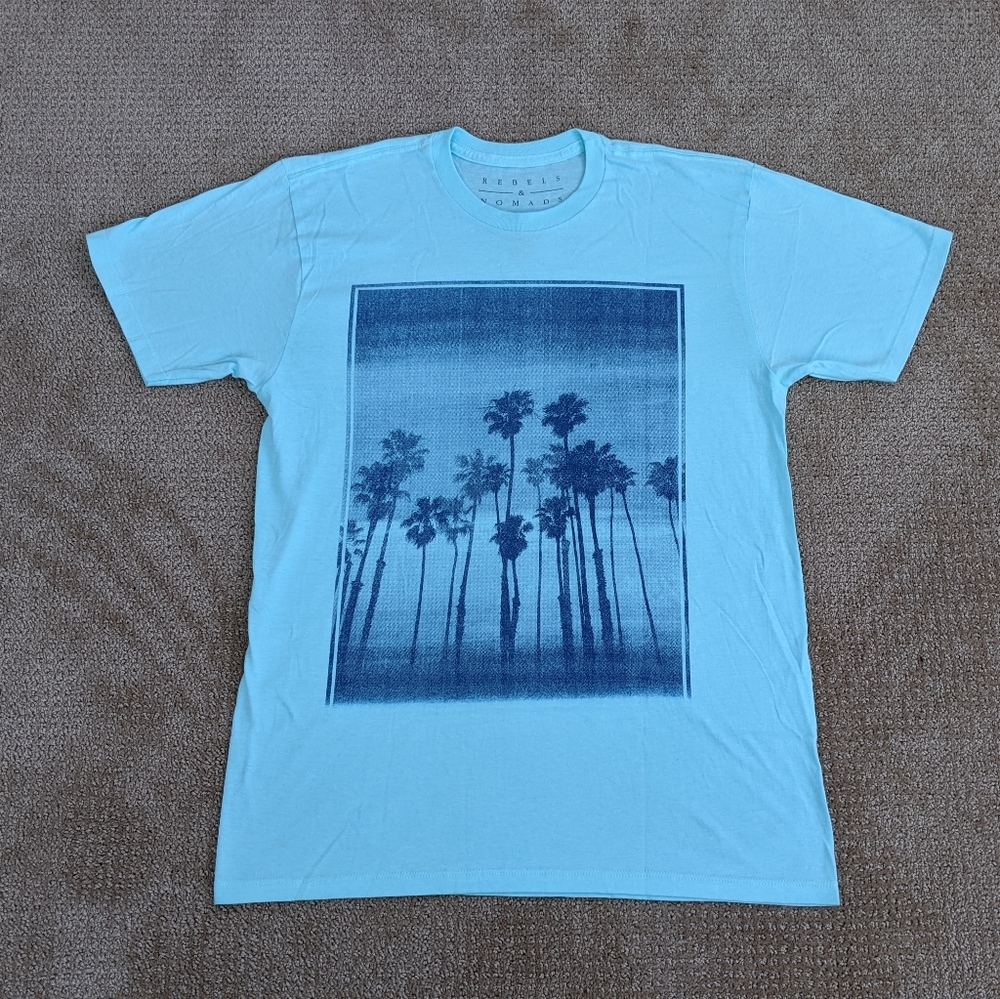 Rebel & Nomads T-shirt Light Blue Men's Size M